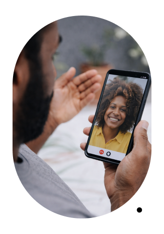 A man with phone